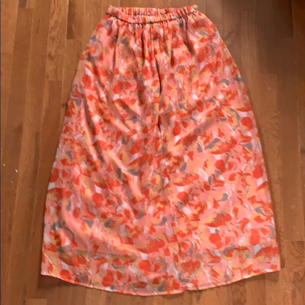 Midi a line skirt